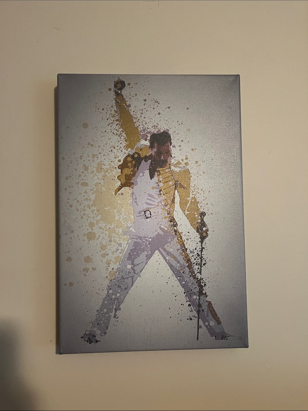 Freddie Mercury canvas wall art.